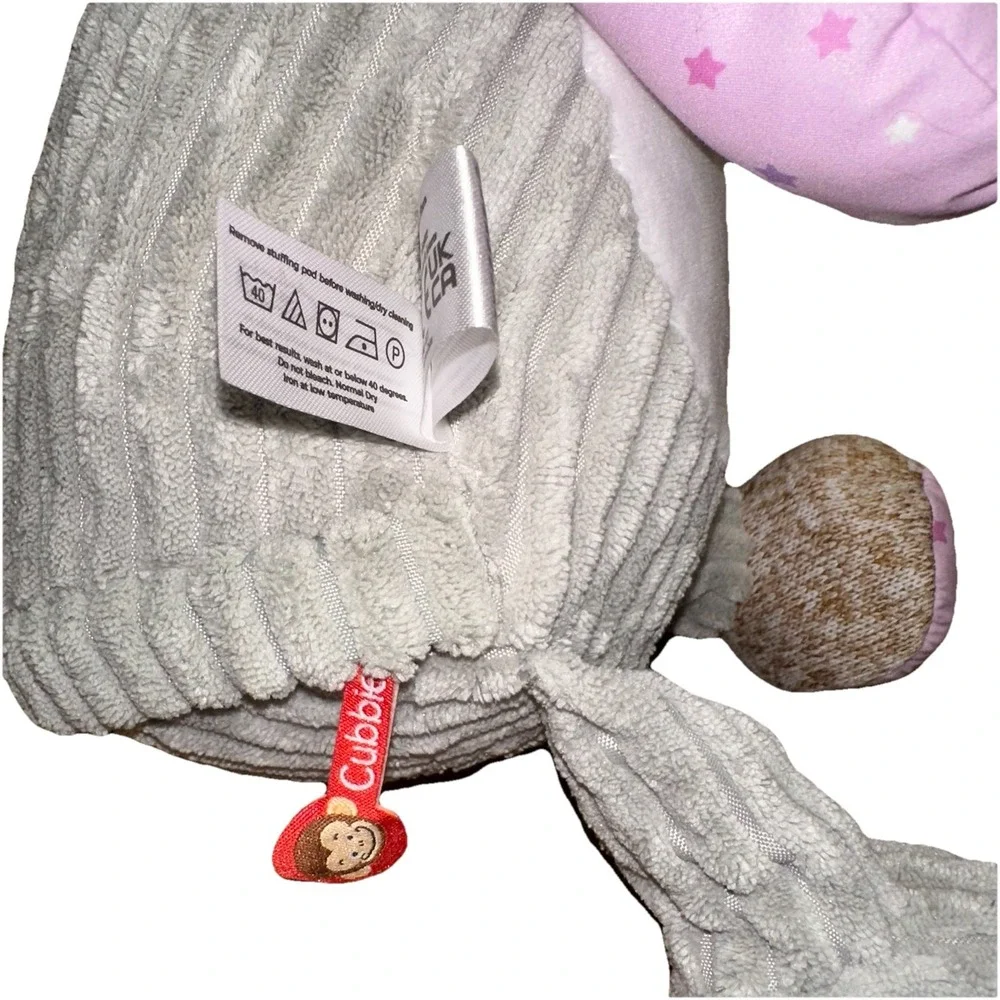 Cubbies Harlequin Bunny Cubby‎ Starry Night Stuffed Plush Rabbit Sensory EUC